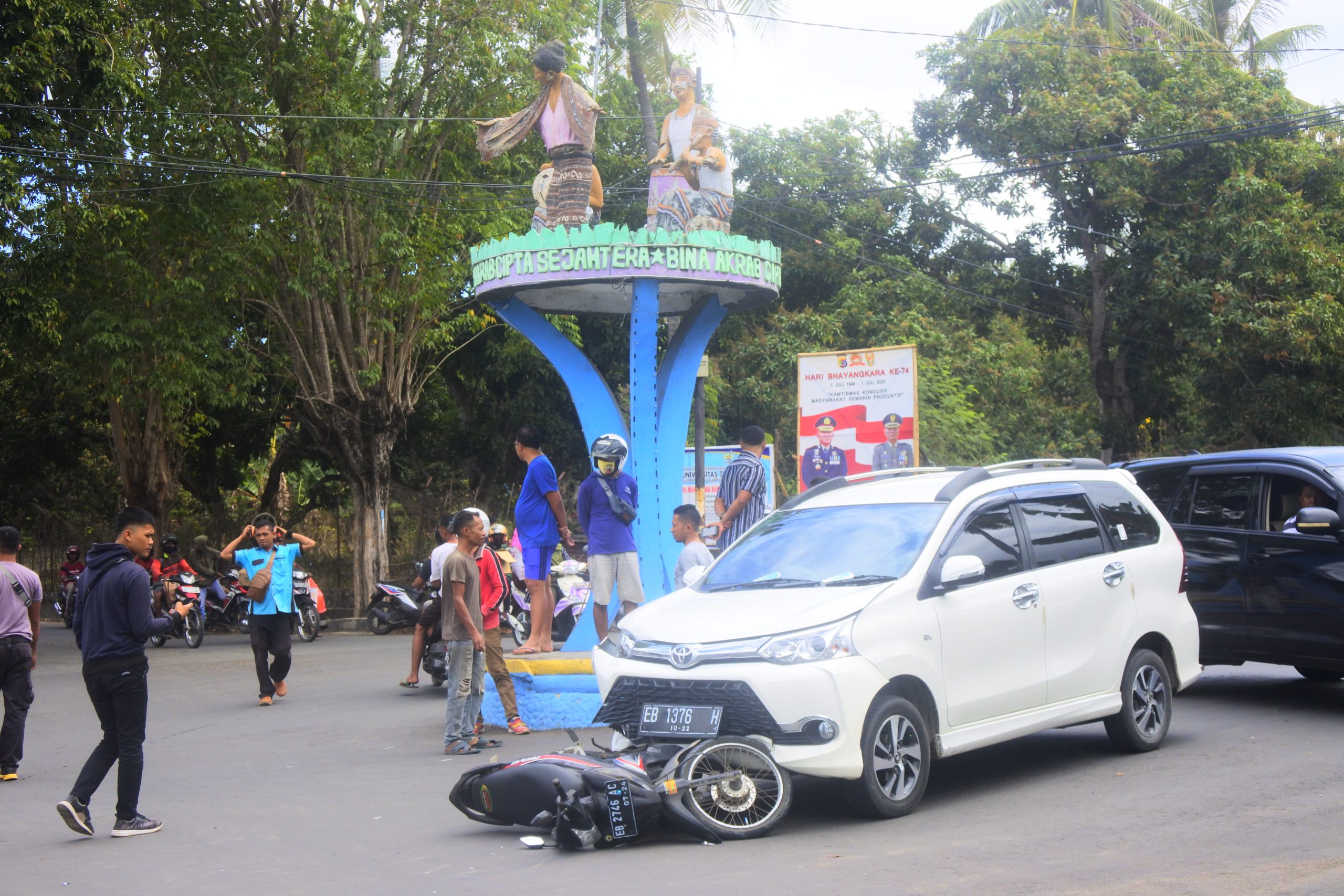 Kecelakaan lalu lintas di Jalan Eltari, Kota Ende (15/8/20)