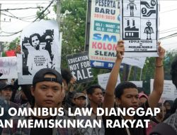 Buruh dan Mahasiswa di Yogyakarta Gelar Aksi Tolak RUU Omnibus Law