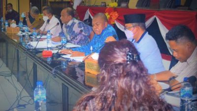 Rapat Gabungan Komisi DPRD Ende, Masa Sidang III Tahun 2020/2021 dipimpin ketua dewan, Fransiskus Taso (19/08/21)