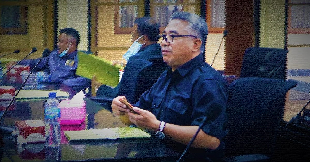 Mohammad Orba Kamu Imma saat rapat pembentukan Panitia Pemilihan (Panmil) Wakil Bupati Ende (24/02/21)