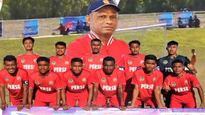 Manajer Perse Ende ajang ETMC 2022 Julius Cesar Nonga dan skuad Perse Ende