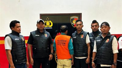 Tersangka PD alias Lipus diamankan tim gabungan TPPO Satuan Reskrim Polres Ende (4/6/23)