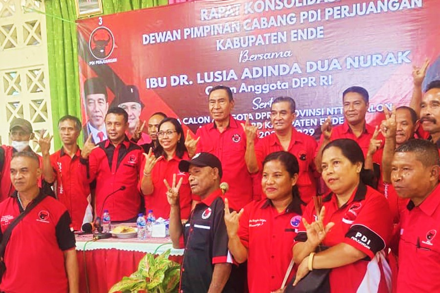 Rapar Koordinasi DPC PDI Perjungan Kabupaten Ende (8/6/23)