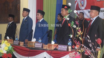 Sidang Paripurna DPRD Ende pengumuman usulan pemberhentian Bupati dan Wakil Bupati Ende, Selasa 17 Oktober 2023.